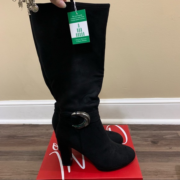 Impo Black Obia High Heel Dress Boots With Buckle Size 9.5 Women’s Boots - Picture 10 of 14